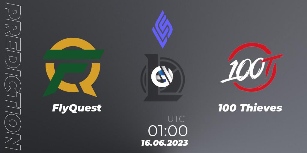 FlyQuest - 100 Thieves: прогноз. 15.06.23, LoL, LCS Summer 2023 - Group Stage