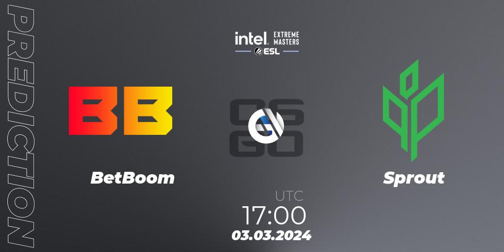 BetBoom - Sprout: прогноз. 03.03.24, CS2 (CS:GO), Intel Extreme Masters Dallas 2024: European Open Qualifier #1