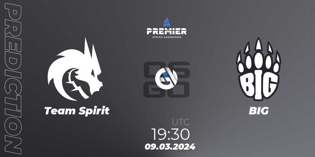 Team Spirit - BIG: прогноз. 09.03.24, CS2 (CS:GO), BLAST Premier: Spring Showdown 2024
