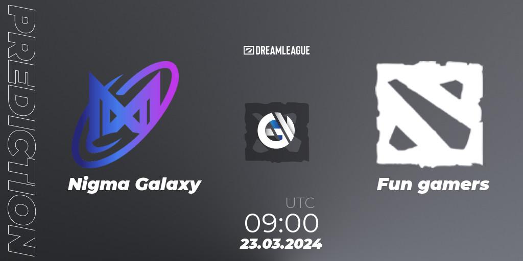 Nigma Galaxy - Fun gamers: прогноз. 23.03.24, Dota 2, DreamLeague Season 23: MENA Closed Qualifier