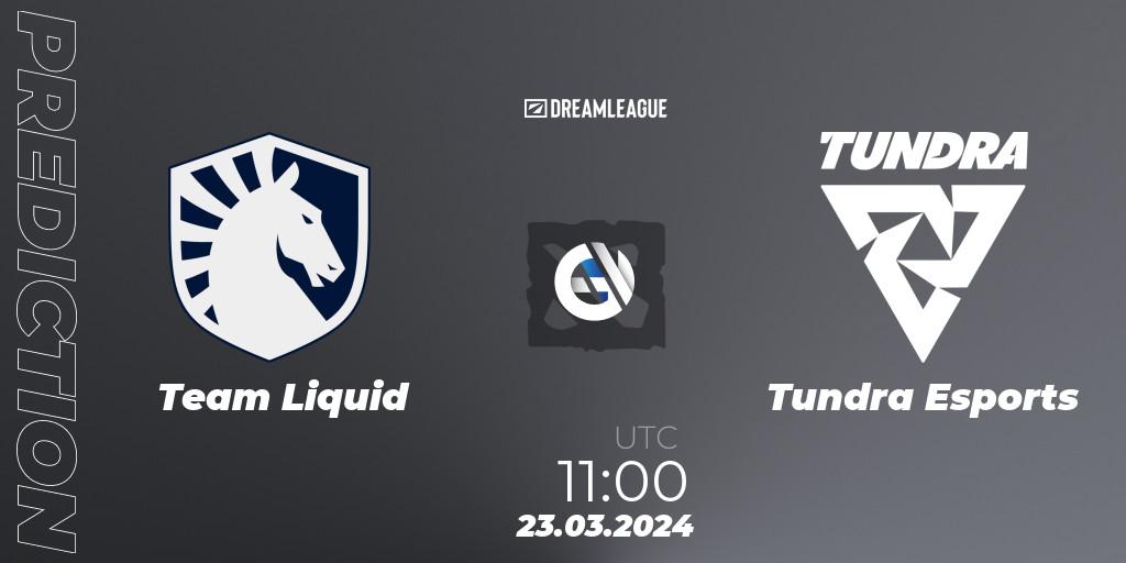 Team Liquid - Tundra Esports: прогноз. 23.03.24, Dota 2, DreamLeague Season 23: Western Europe Closed Qualifier