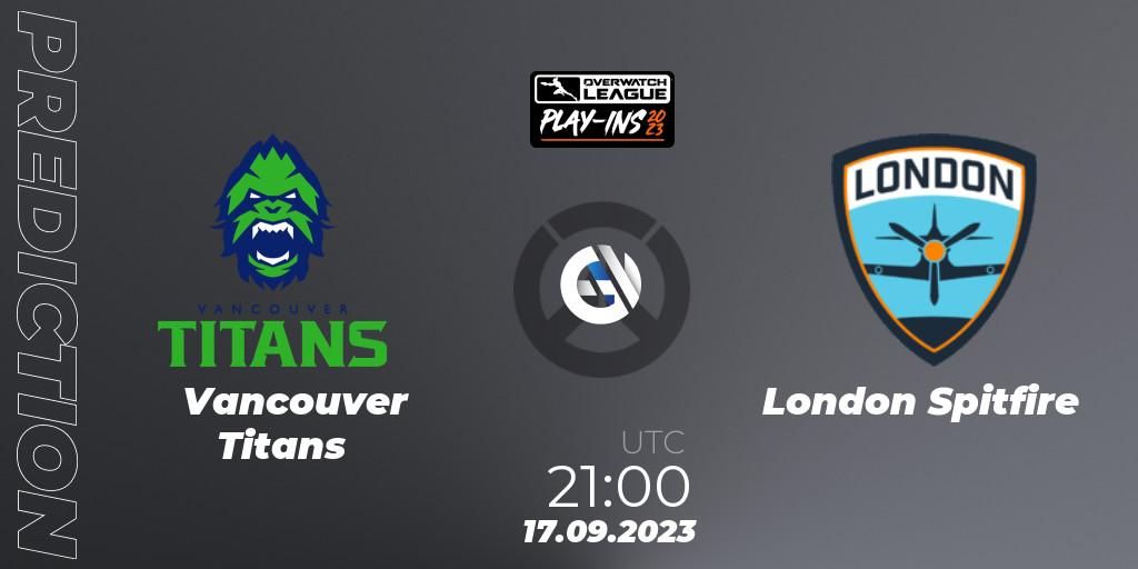 Vancouver Titans - London Spitfire: прогноз. 17.09.23, Overwatch, Overwatch League 2023 - Play-Ins