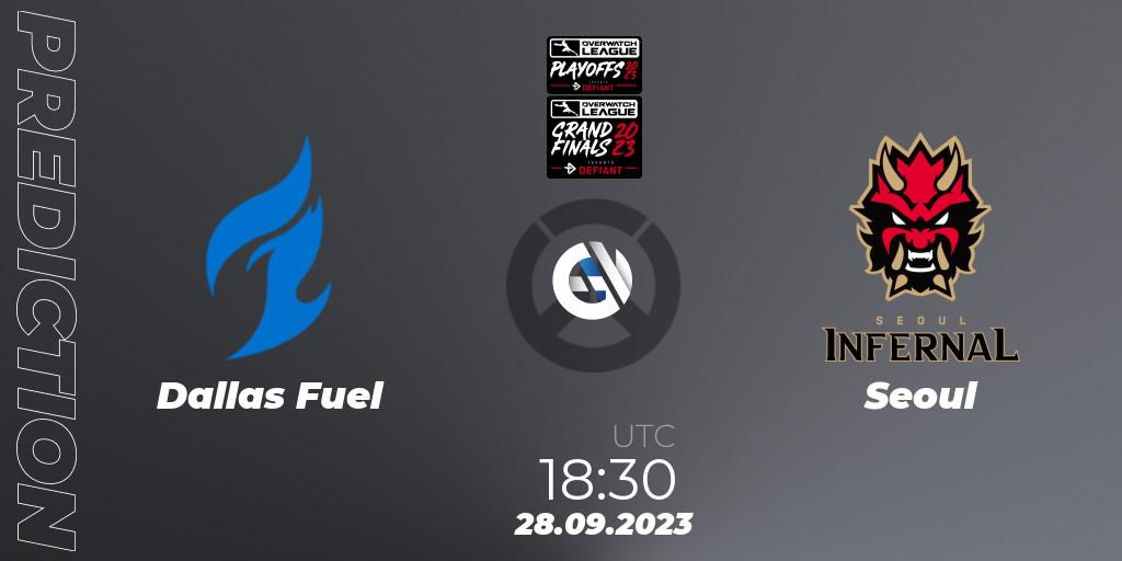 Dallas Fuel - Seoul: прогноз. 28.09.23, Overwatch, Overwatch League 2023 - Playoffs