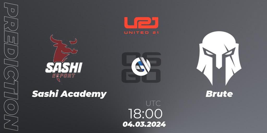 Sashi Academy - Brute: прогноз. 04.03.24, CS2 (CS:GO), United21 Season 11: Division 2