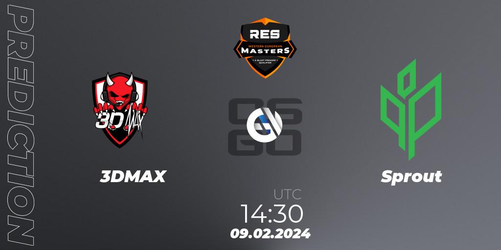 3DMAX - Sprout: прогноз. 09.02.24, CS2 (CS:GO), RES Western European Masters: Spring 2024