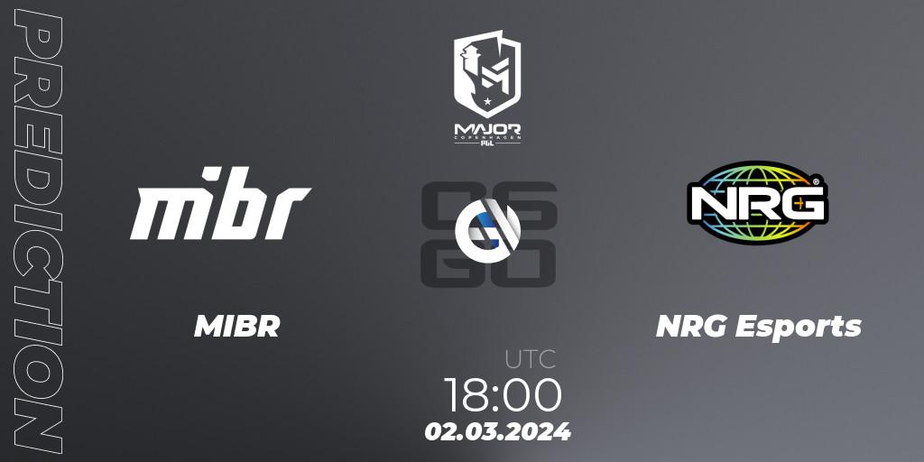 MIBR - NRG Esports: прогноз. 02.03.24, CS2 (CS:GO), PGL CS2 Major Copenhagen 2024 Americas RMR