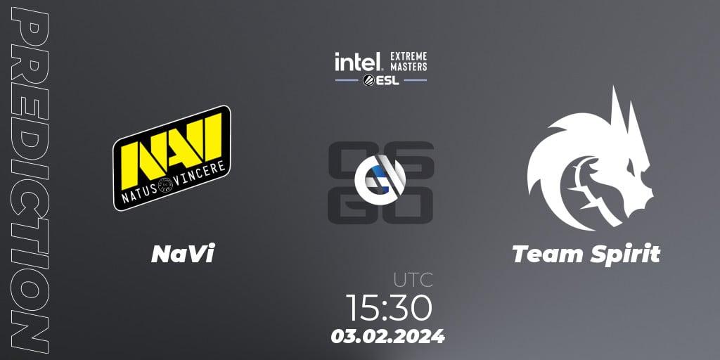 NaVi - Team Spirit: прогноз. 03.02.24, CS2 (CS:GO), IEM Katowice 2024