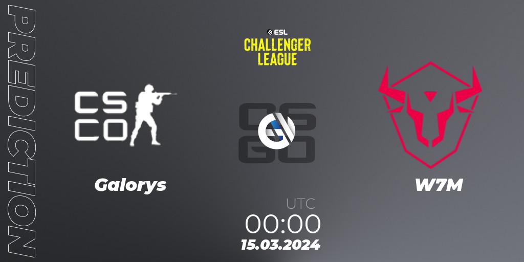 Galorys - W7M: прогноз. 15.03.24, CS2 (CS:GO), ESL Challenger League Season 47: South America