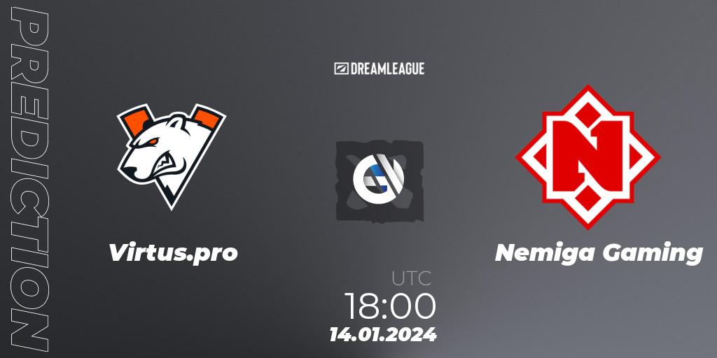 Virtus.pro - Nemiga Gaming: прогноз. 14.01.24, Dota 2, DreamLeague Season 22: Eastern Europe Closed Qualifier