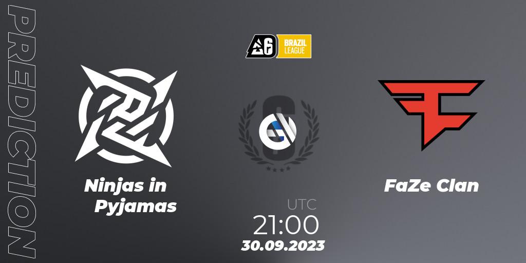 Ninjas in Pyjamas - FaZe Clan: прогноз. 30.09.23, Rainbow Six, Brazil League 2023 - Stage 2