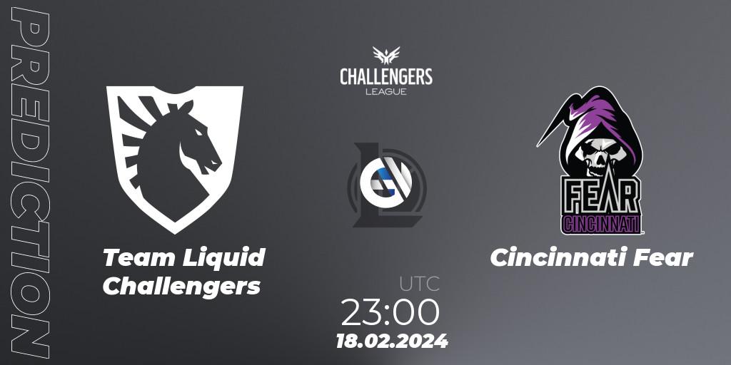 Team Liquid Challengers - Cincinnati Fear: прогноз. 18.02.24, LoL, NACL 2024 Spring - Group Stage