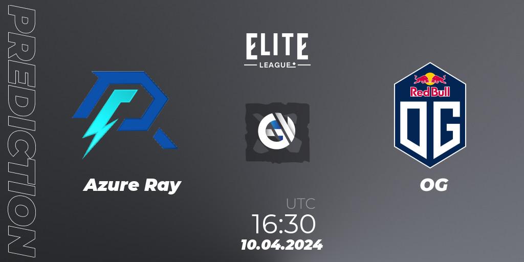 Azure Ray - OG: прогноз. 10.04.24, Dota 2, Elite League: Round-Robin Stage