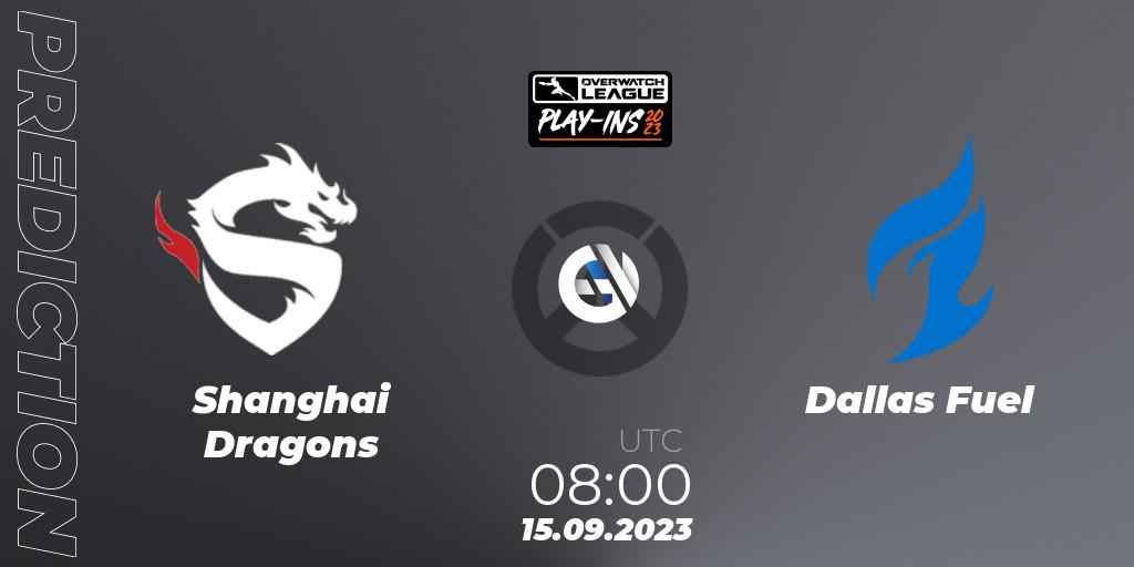 Shanghai Dragons - Dallas Fuel: прогноз. 15.09.23, Overwatch, Overwatch League 2023 - Play-Ins