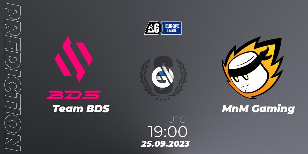 Team BDS - MnM Gaming: прогноз. 25.09.23, Rainbow Six, Europe League 2023 - Stage 2