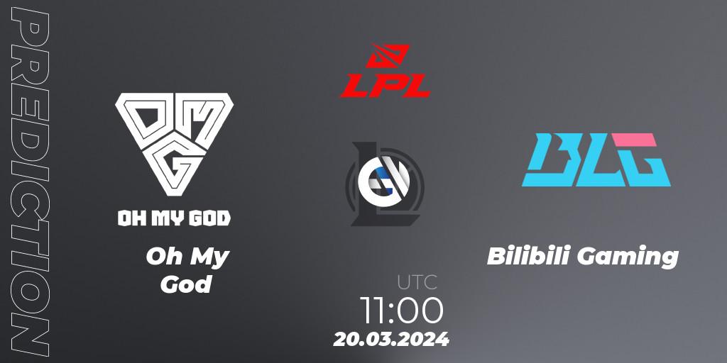 Oh My God - Bilibili Gaming: прогноз. 20.03.24, LoL, LPL Spring 2024 - Group Stage