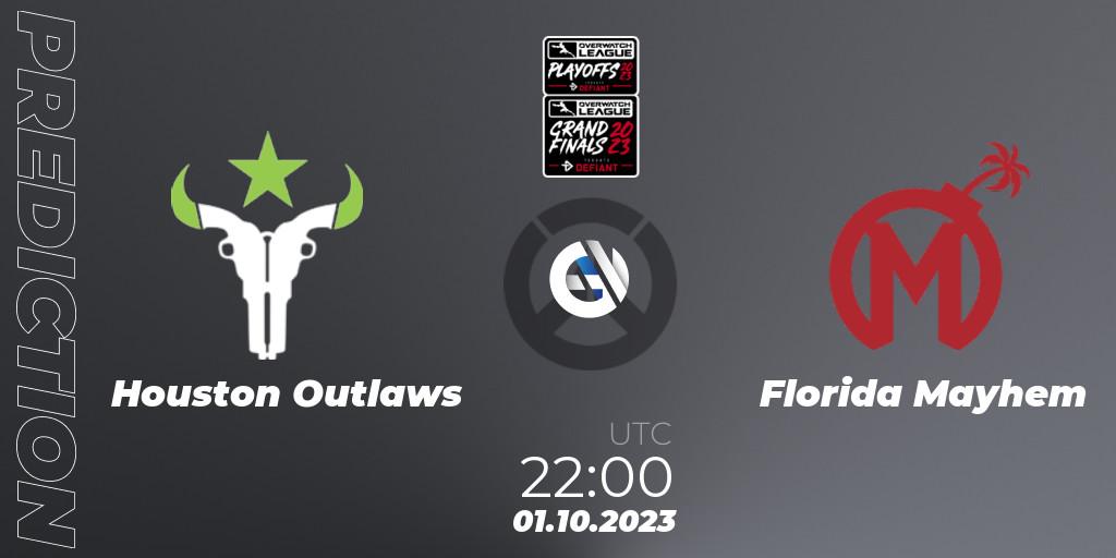 Houston Outlaws - Florida Mayhem: прогноз. 01.10.23, Overwatch, Overwatch League 2023 - Playoffs