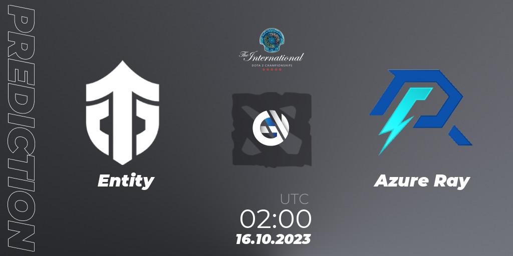 Entity - Azure Ray: прогноз. 16.10.23, Dota 2, The International 2023 - Group Stage