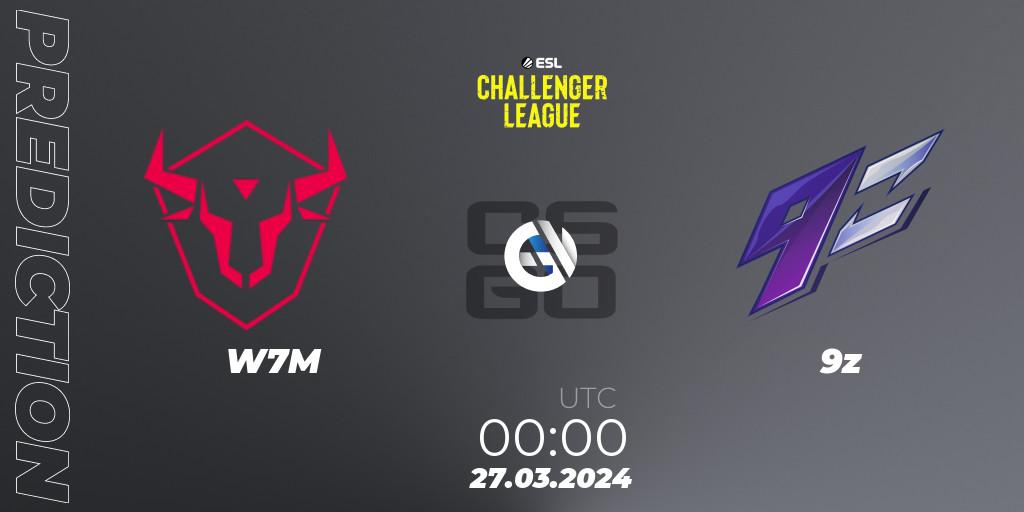 W7M - 9z: прогноз. 27.03.24, CS2 (CS:GO), ESL Challenger League Season 47: South America