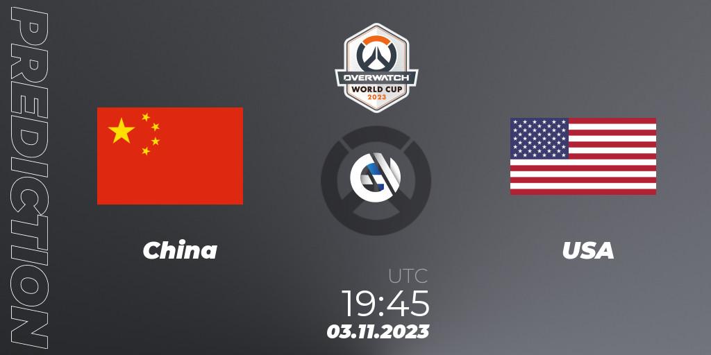 China - USA: прогноз. 03.11.23, Overwatch, Overwatch World Cup 2023
