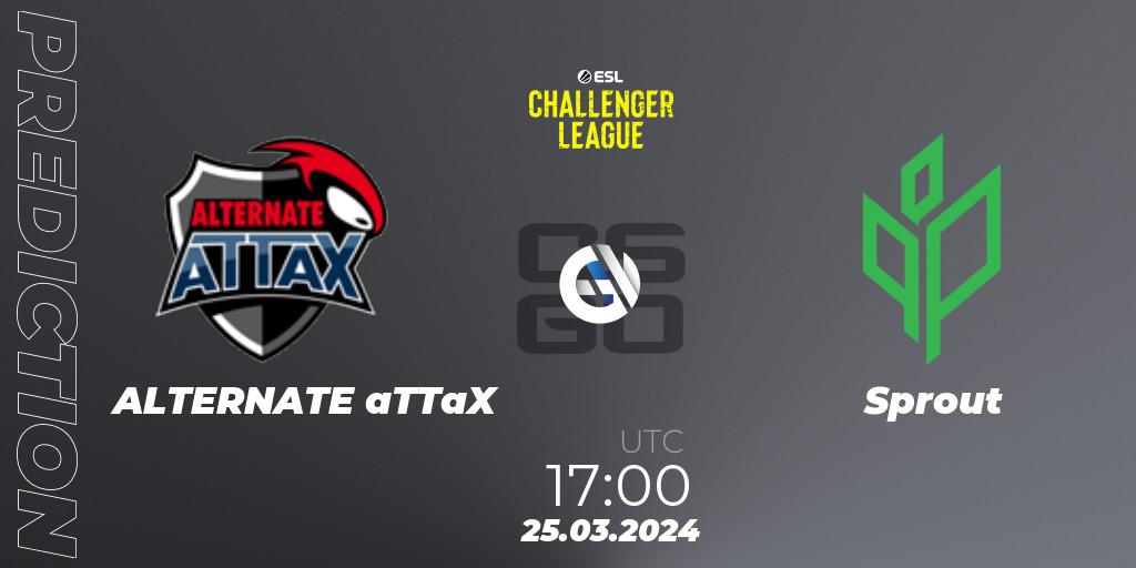 ALTERNATE aTTaX - ex-Sprout: прогноз. 25.03.24, CS2 (CS:GO), ESL Challenger League Season 47: Europe