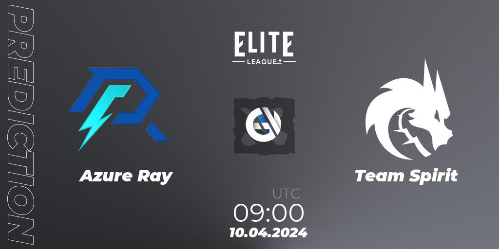 Azure Ray - Team Spirit: прогноз. 10.04.24, Dota 2, Elite League: Round-Robin Stage