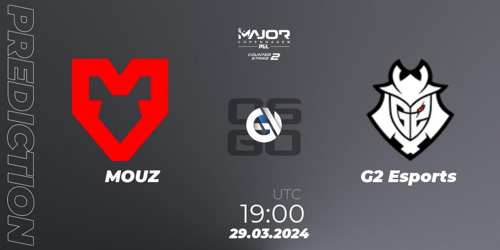MOUZ - G2 Esports: прогноз. 29.03.24, CS2 (CS:GO), PGL CS2 Major Copenhagen 2024