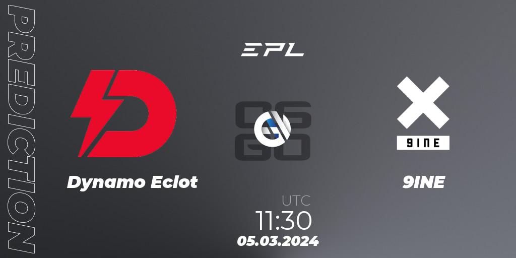 Dynamo Eclot - 9INE: прогноз. 05.03.24, CS2 (CS:GO), European Pro League Season 14