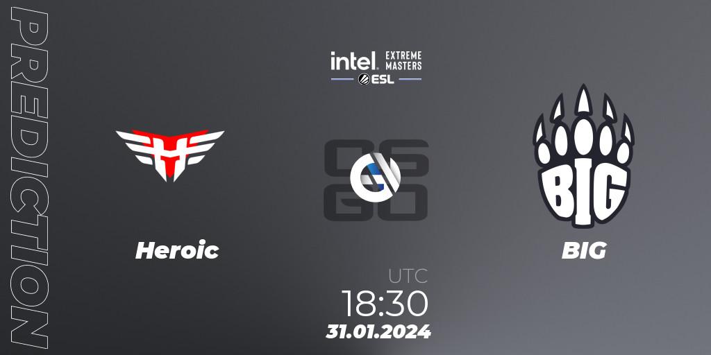 Heroic - BIG: прогноз. 31.01.24, CS2 (CS:GO), IEM Katowice 2024 Play-in