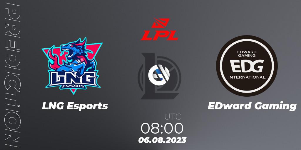 LNG Esports - EDward Gaming: прогноз. 06.08.23, LoL, LPL Regional Finals 2023