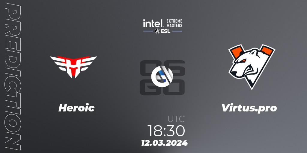 Heroic - Virtus.pro: прогноз. 12.03.24, CS2 (CS:GO), Intel Extreme Masters Dallas 2024: European Closed Qualifier