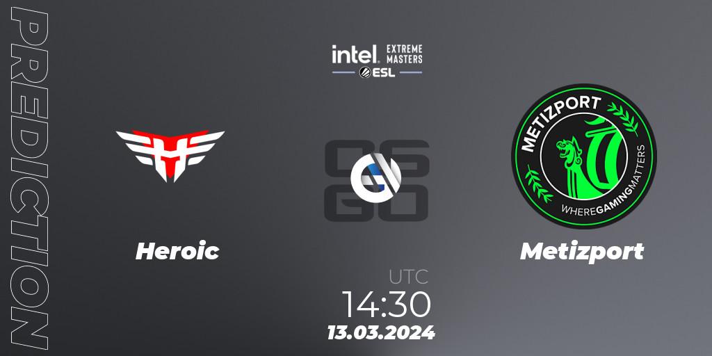 Heroic - Metizport: прогноз. 13.03.24, CS2 (CS:GO), Intel Extreme Masters Dallas 2024: European Closed Qualifier