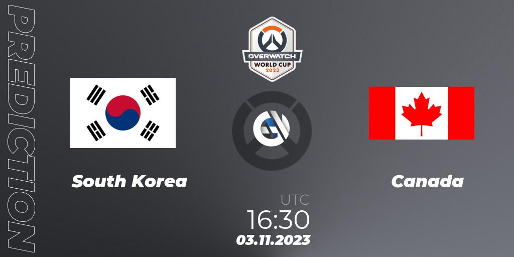 South Korea - Canada: прогноз. 03.11.23, Overwatch, Overwatch World Cup 2023