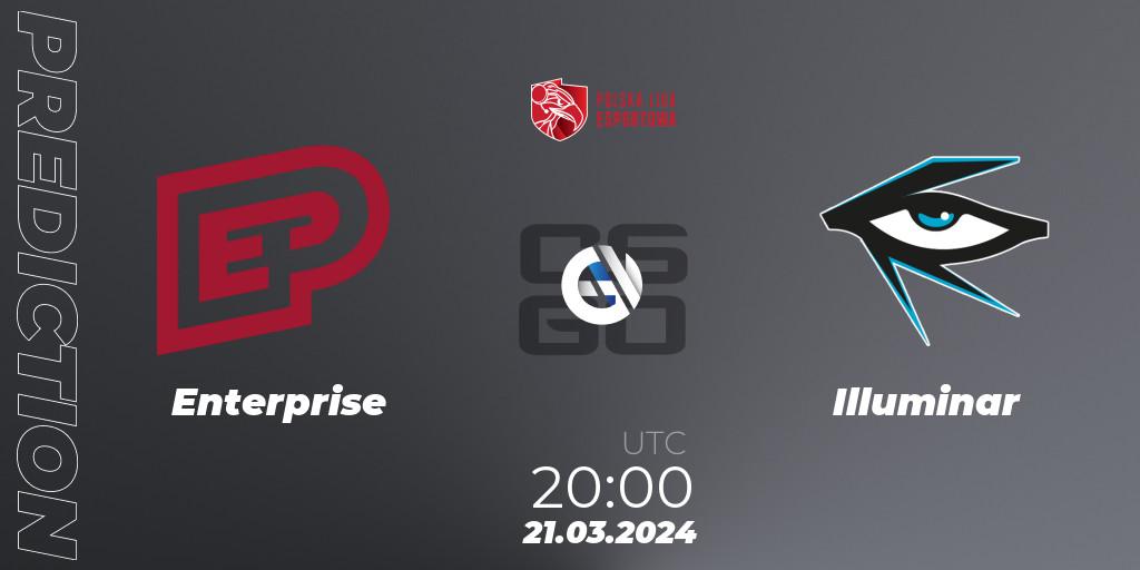 Enterprise - Illuminar: прогноз. 21.03.24, CS2 (CS:GO), Polska Liga Esportowa 2024: Split #1