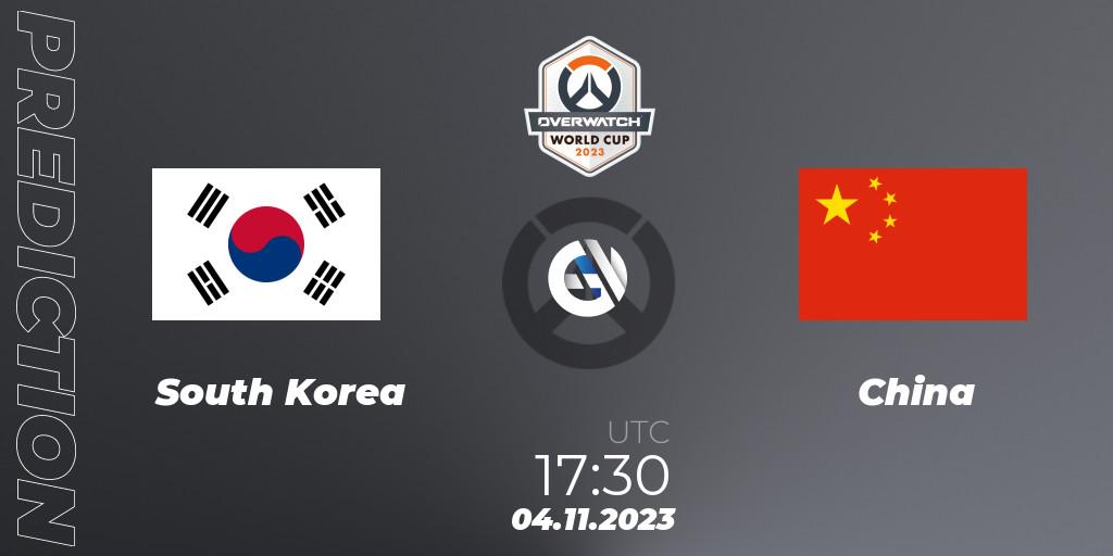 South Korea - China: прогноз. 04.11.23, Overwatch, Overwatch World Cup 2023