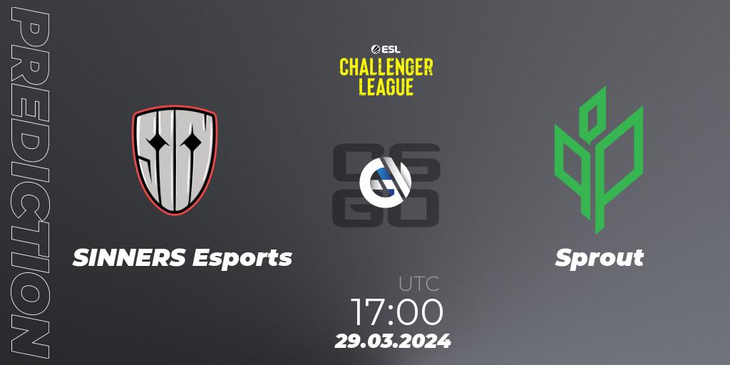 SINNERS Esports - ex-Sprout: прогноз. 29.03.24, CS2 (CS:GO), ESL Challenger League Season 47: Europe