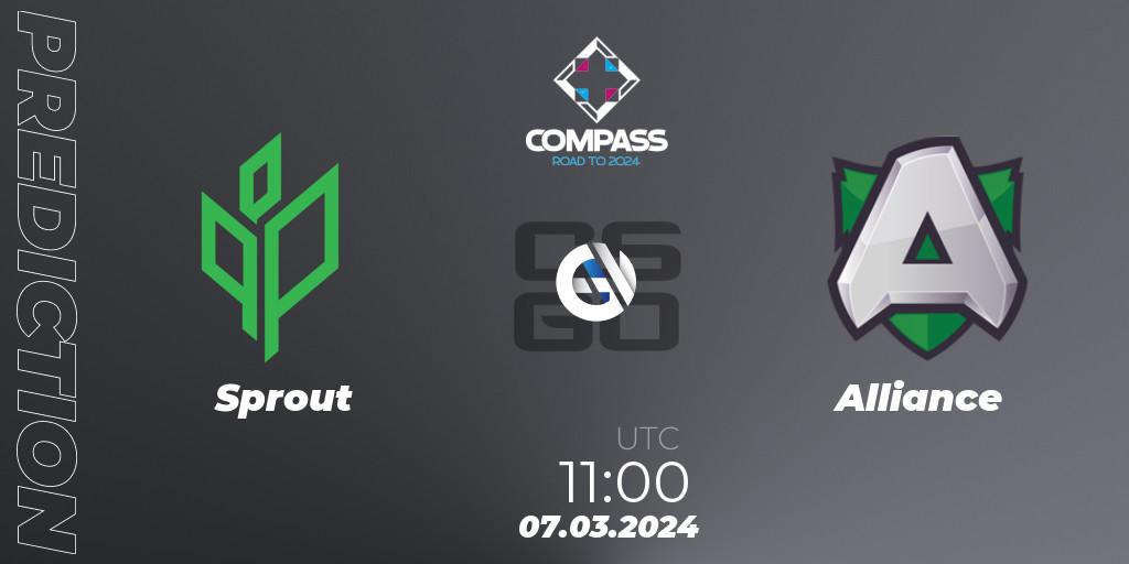 Sprout - Alliance: прогноз. 07.03.24, CS2 (CS:GO), YaLLa Compass Spring 2024 Contenders