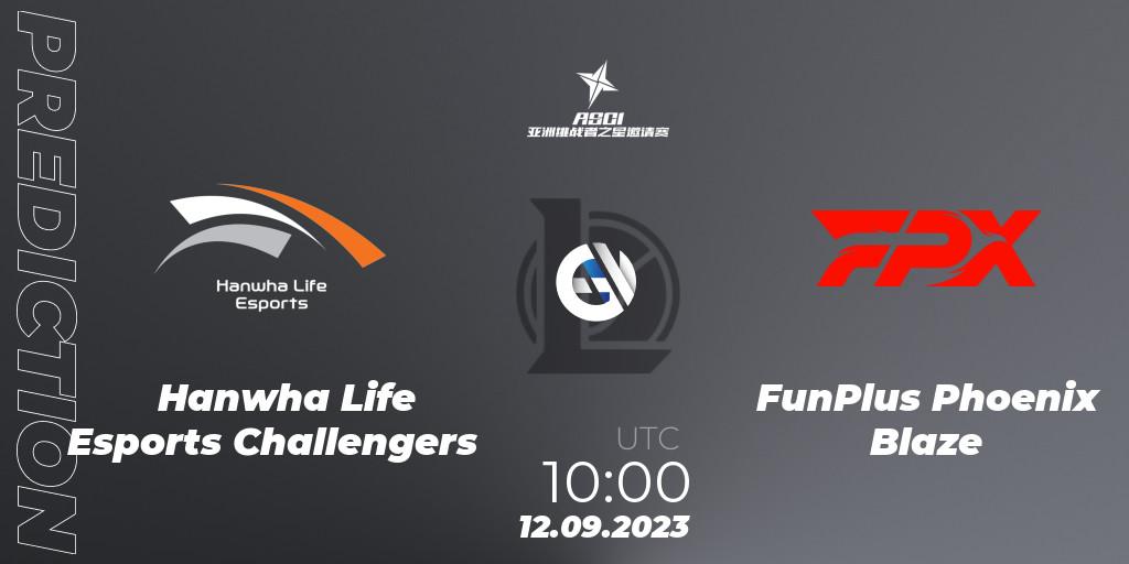 Hanwha Life Esports Challengers - FunPlus Phoenix Blaze: прогноз. 12.09.23, LoL, Asia Star Challengers Invitational 2023
