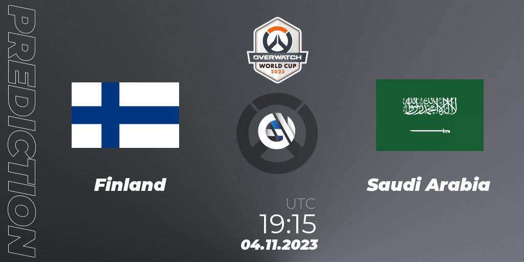Finland - Saudi Arabia: прогноз. 04.11.23, Overwatch, Overwatch World Cup 2023