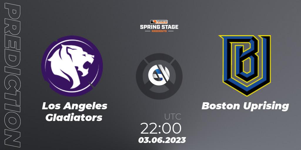 Los Angeles Gladiators - Boston Uprising: прогноз. 03.06.23, Overwatch, OWL Stage Knockouts Spring 2023